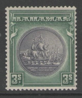 Bahamas Sg132 1931 3/= Slate - Purple & Myrtle - Green Mtd photo