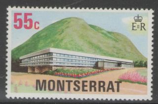 Montserrat Sg406w 1977 55c Development Wmk Crown To Right Of Ca photo