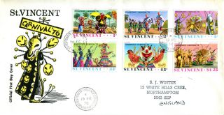 St Vincent 19 February 1976 Carnival ' 76 First Day Cover photo