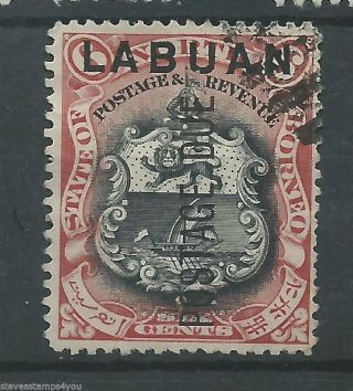 Labuan - 1901 - Sgd5 - P13.  75 - Cv £ 1.  50 - photo