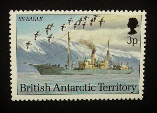 British Antarctic Territory Qeii 3p Stamp C1993 Ss Eagle,  Ship,  Um,  A909 photo