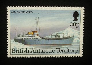 British Antarctic Territory Qeii 30p Stamp C1993 Mv Oluf Sven,  Ship,  Um,  A912 photo