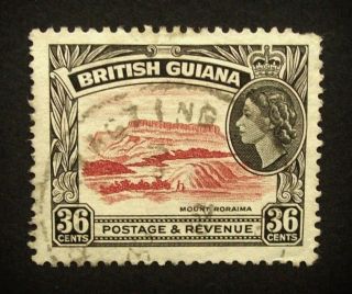 British Guiana Qeii 36c Stamp C1954 - 63 Mount Roraima,  A926 photo