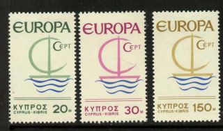 Cyprus 275 - 7 Mh Europa,  Symbolic Sailboat photo