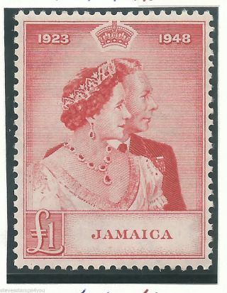 Jamaica - 1948 - Silver Wedding - Sg144 - Cv £ 28.  00 - Mounted photo