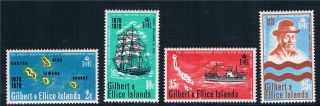 Gilbert & Ellice Is 1970 Cent Of Landing Sg 166 - 9 photo