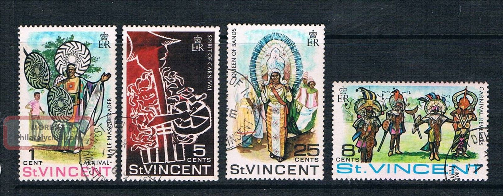 St Vincent 1969 Carnival Sg 270 - 3 Vfu