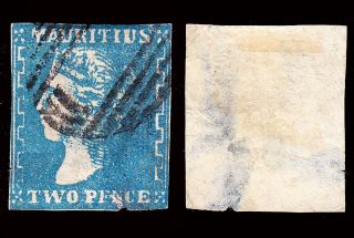 Mauritius Qv 1859 (2 Dec) 2d Sg 43a With Faults Cv £950 For Sound photo