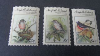 Norfolk Island 1990 Sg 505 - 507 Birdpex 90 Stamp Ex photo