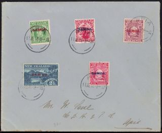 Samoa - Zealand In 1914 Defs Sg 115 - 21 Envelope Apia 17 Jun 1916 photo