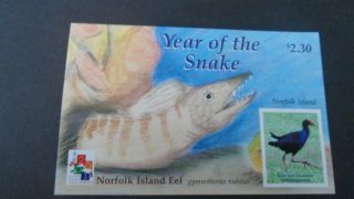 Norfolk Island 2001 Ms 749 Year Of The Snake photo