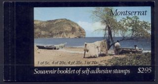 Montserrat 322a Booklet Carib House,  Artifacts,  Canoe photo