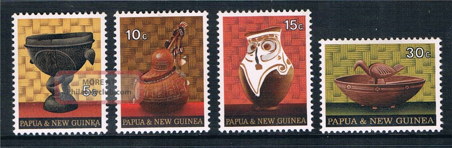 Papua Guinea 1970 Native Artifacts Sg 187/90