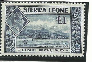 Sierre Leone - 1938 - Sg200 - Cv £ 20.  00 - Mounted photo