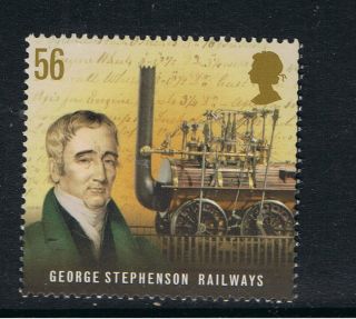 George Stephenson - Railways - Commemorated On 2009 British Stamp - Nh photo
