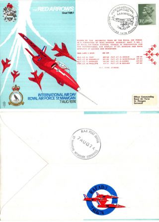 1974 Red Arrows International Air Day St Mawgan Commemorative Cover photo