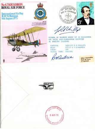 1973 42 Squadron International Air Day St Mawgan Commemorative Signed Cover photo