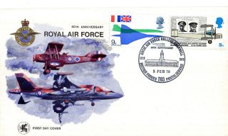 1970 50th Anniversary Raf College Cranwell Commemorative Cover Bfps 1103 Shs photo