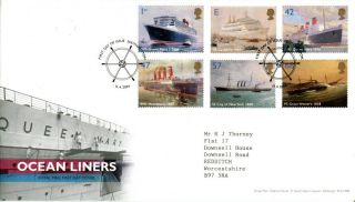 13 April 2004 Ocean Liners Royal Mail First Day Cover Southampton Shs (a) photo