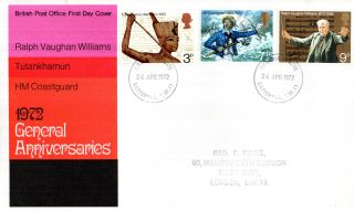 26 April 1972 General Anniversaries Post Office First Day Cover Battersea Fdi photo
