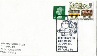 18 May 1981 Centenary Of Loco Ko 752 Keighley West Yorkshire Cover Shs photo