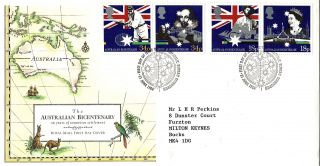 21 June 1988 Australian Bicentenary Royal Mail First Day Cover Bureau Shs photo