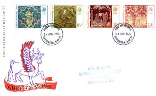 24 November 1976 Christmas Post Office First Day Cover Battersea Fdi photo