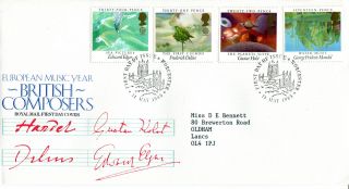 14 May 1985 British Composers Royal Mail First Day Cover Worcester Shs (w) photo