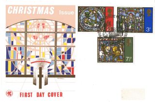 13 October 1971 Christmas Wessex First Day Cover Canterbury Shs photo