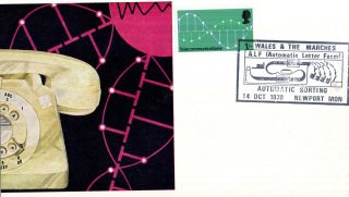14 October 1970 Post Office Technology Cameo Commemorative Card Newport Shs (e) photo