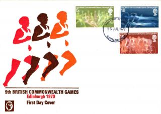 15 July 1970 Commonwealth Games Cameo Unaddressed First Day Cover Edinburgh Fdi photo