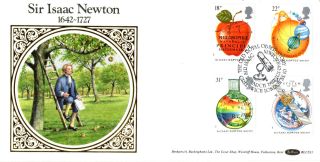 24 March 1987 Sir Isaac Newton Benham Blcs 21 First Day Cover Greenwich Shs photo
