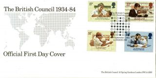 25 September 1984 British Council Official First Day Cover London Sw Shs photo