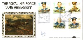 16 September 1986 Royal Air Force Benham Pilot Signed First Day Cover photo