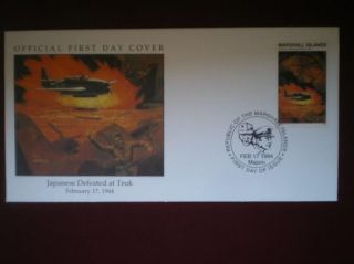Marshall Island Wwii 1944 1 Cover Japan Defeated At Truk photo