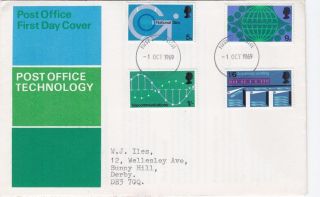 1969 Post Office Technology Fdc Derby Fdi photo