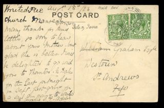 Scotland Argyllshire 1923 Ppc Tombs Of Kings Iona Mailed From X2 449 Postmarks photo