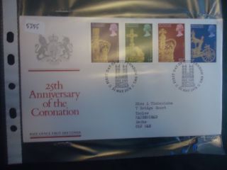 Great Britain First Day Cover 1978 25th Anniversary Of Coronation.  London Sw1 photo