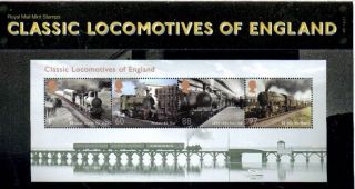 Special Price England Classic Locomotives Mini Sheet Presentation Pack 2011 photo