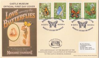 (28000) Gb Castle Museum Fdc Butterflies - Norwich 13 May 1981 photo