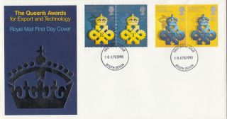 (26397) Gb Fdc Queen ' S Award For Export & Technology - South Devon 10 April 1990 photo