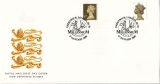(18694) Fdc 1st Millennium 06 Jan 2000 (and 1st Gold) - Greenwich photo