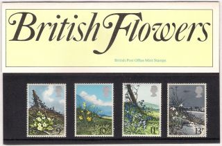 Gb 1979 Flowers - Primrose Daffodil Bluebell Snowdrop Presentation Pack 107 photo