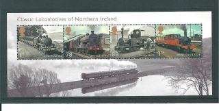 Gb Miniature Sheet - 2013 - Ms02 - Classic Locomotives - Nth Ireland - Unm photo