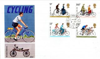 2 August 1978 Cycling Centenary Philart First Day Cover House Of Commons Sw1 Cds photo