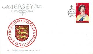 Jersey 16 November 1977 £2 Definitive Jpo Unaddressed First Day Cover Shs photo