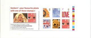 Qa1 Gb Stamp Booklet Greetings Smilers photo