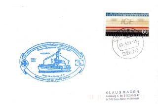 1991 German Lifeboat Dgzrs125th Anniversary Cached Card photo