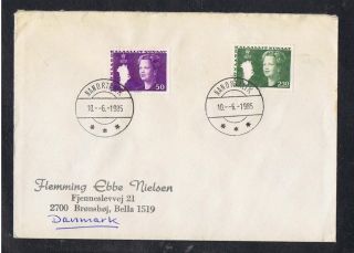 Greenland.  Cover W.  Sg 113 And Sg 119.  Queen Margrethe.  1980.  Cancelled In 1985 photo