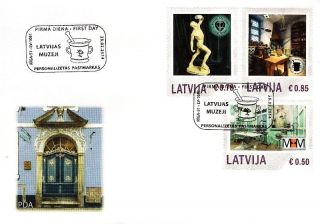 Latvia 2014 (05) My Stamp - Museums Of Latvia (unaddressed Fdc) photo